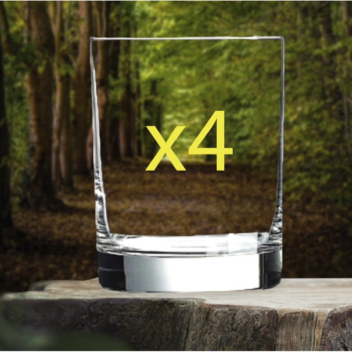 Axe Wine Glasses x4 Premium 12 Oz Personalize Woods Outdoor Nature NEW