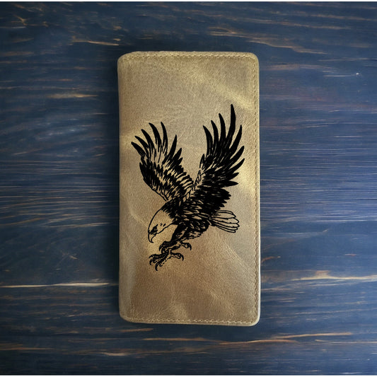 Eagle Rodeo Wallet Cowboy Western Buffalo Leather Premium Animal Wild Nature NEW