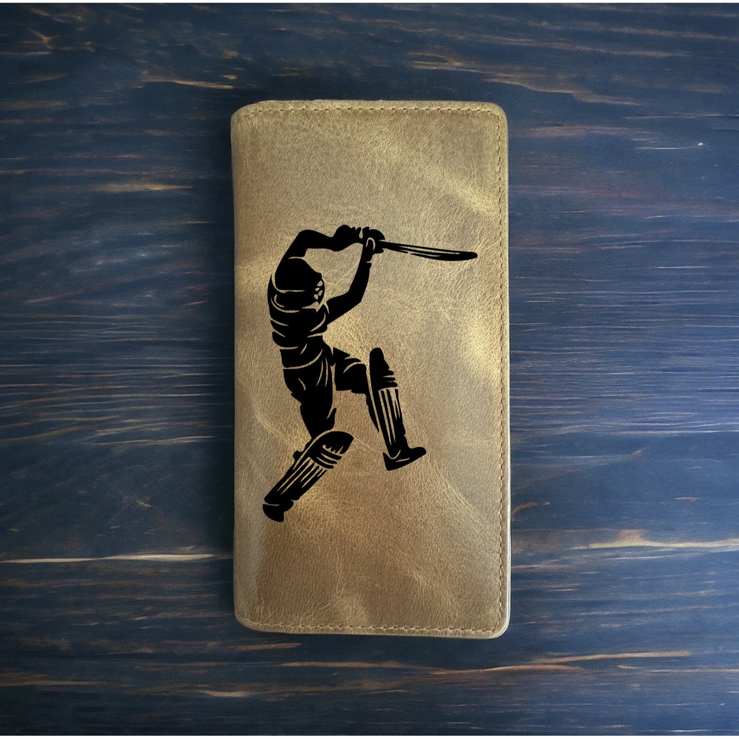 Cricket Player Rodeo Wallet Cowboy Western Buffalo Leather Premium Sport NEW