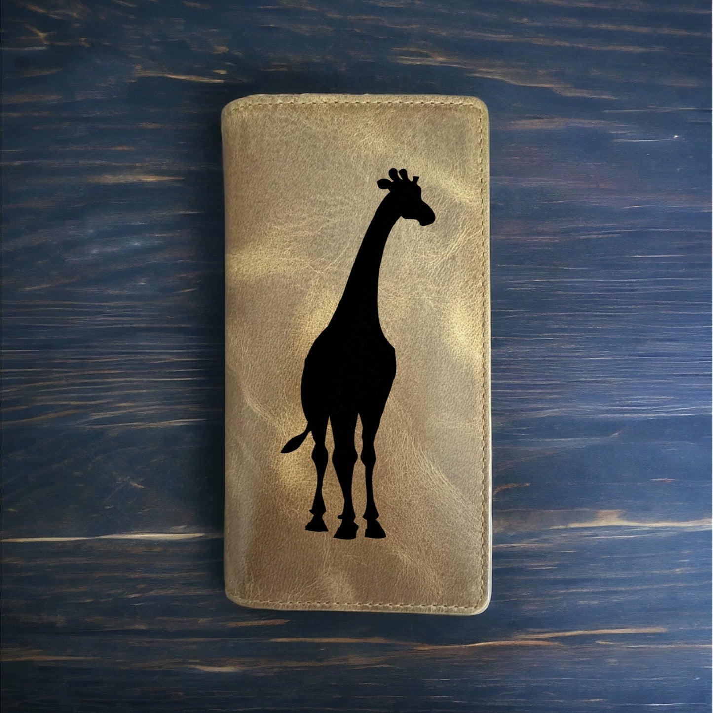 Giraffe Rodeo Wallet Cowboy Western Buffalo Leather Premium Animal Wild NEW