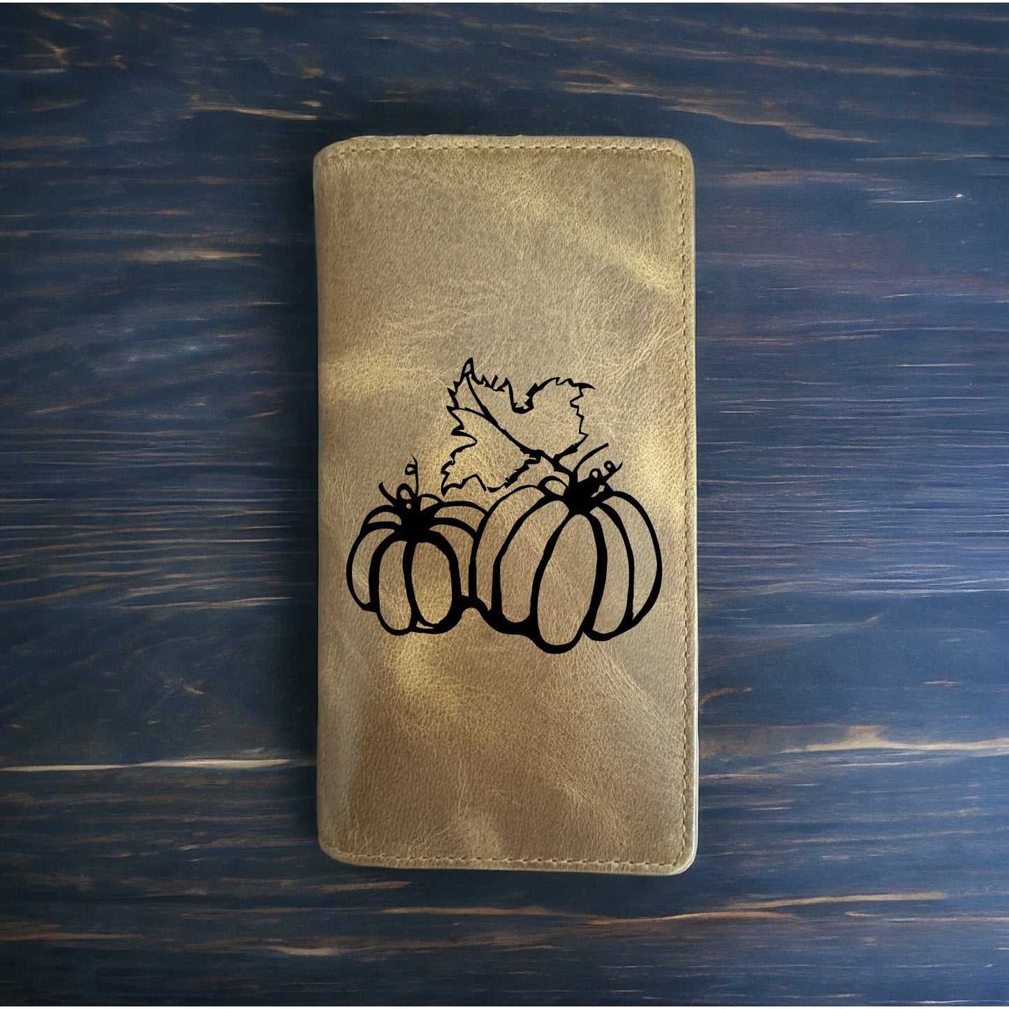 Pumpkin Rodeo Wallet Cowboy Western Buffalo Leather Premium Food Seeds NEW