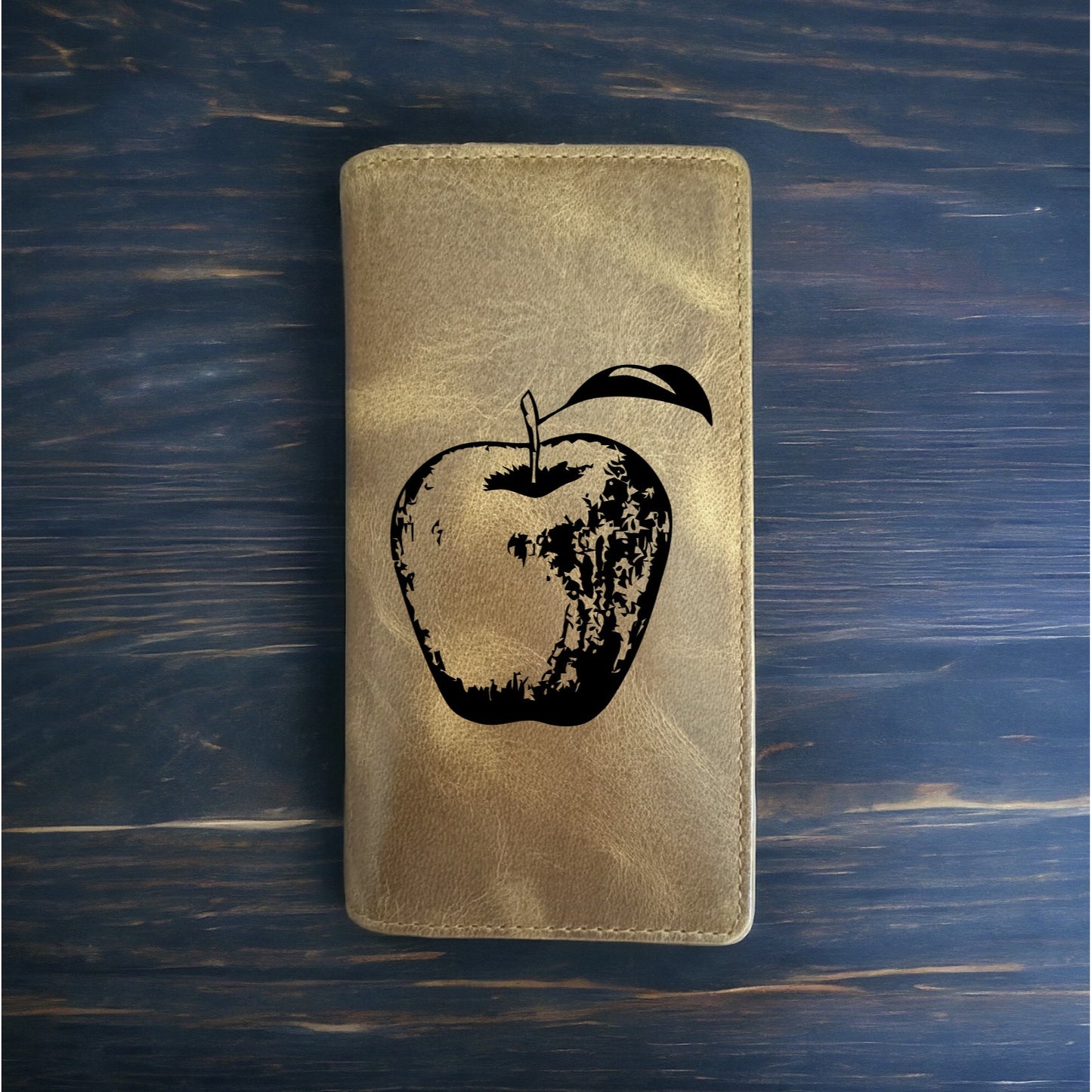 Apple Rodeo Wallet Cowboy Western Buffalo Leather Premium Fruit Tree Food NEW