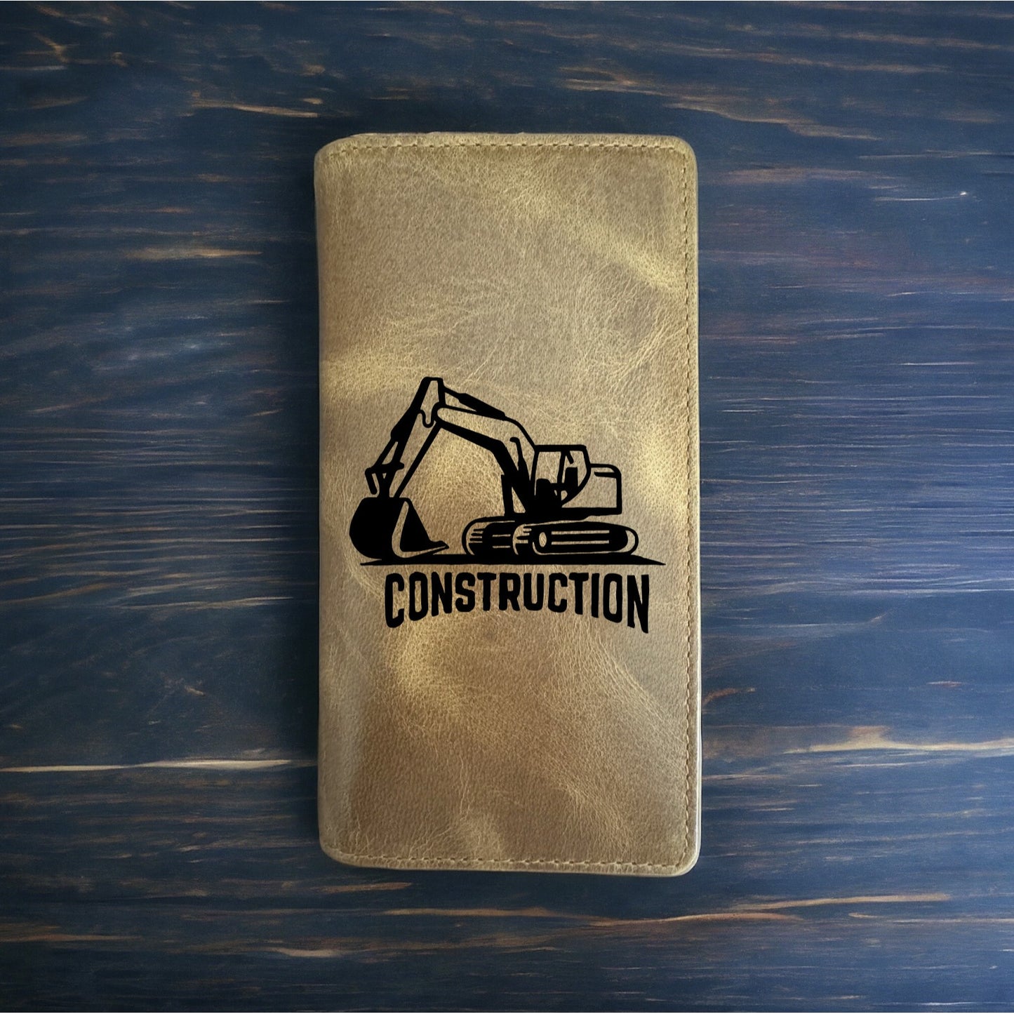 Construction Rodeo Wallet Cowboy Western Buffalo Leather Premium Excavator NEW