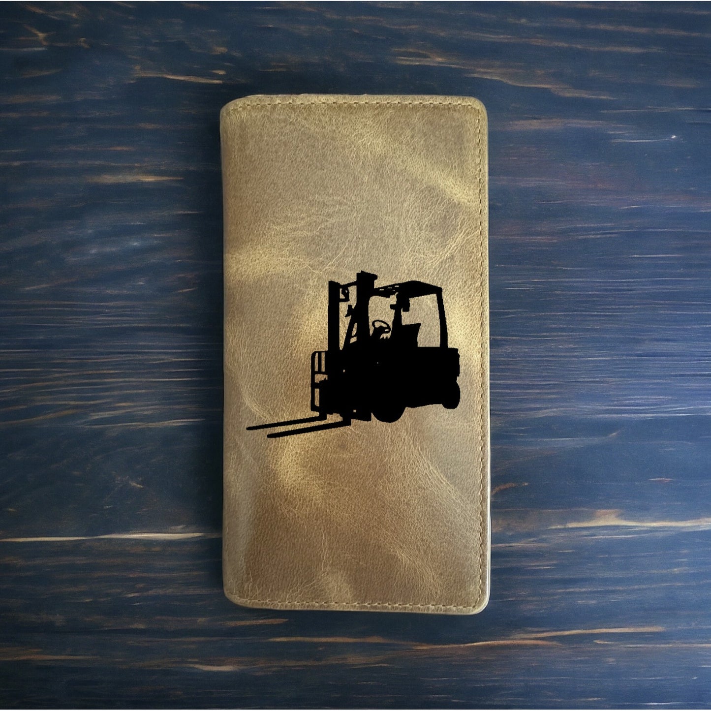 Forklift Rodeo Wallet Cowboy Western Buffalo Leather Premium Work Warehouse NEW