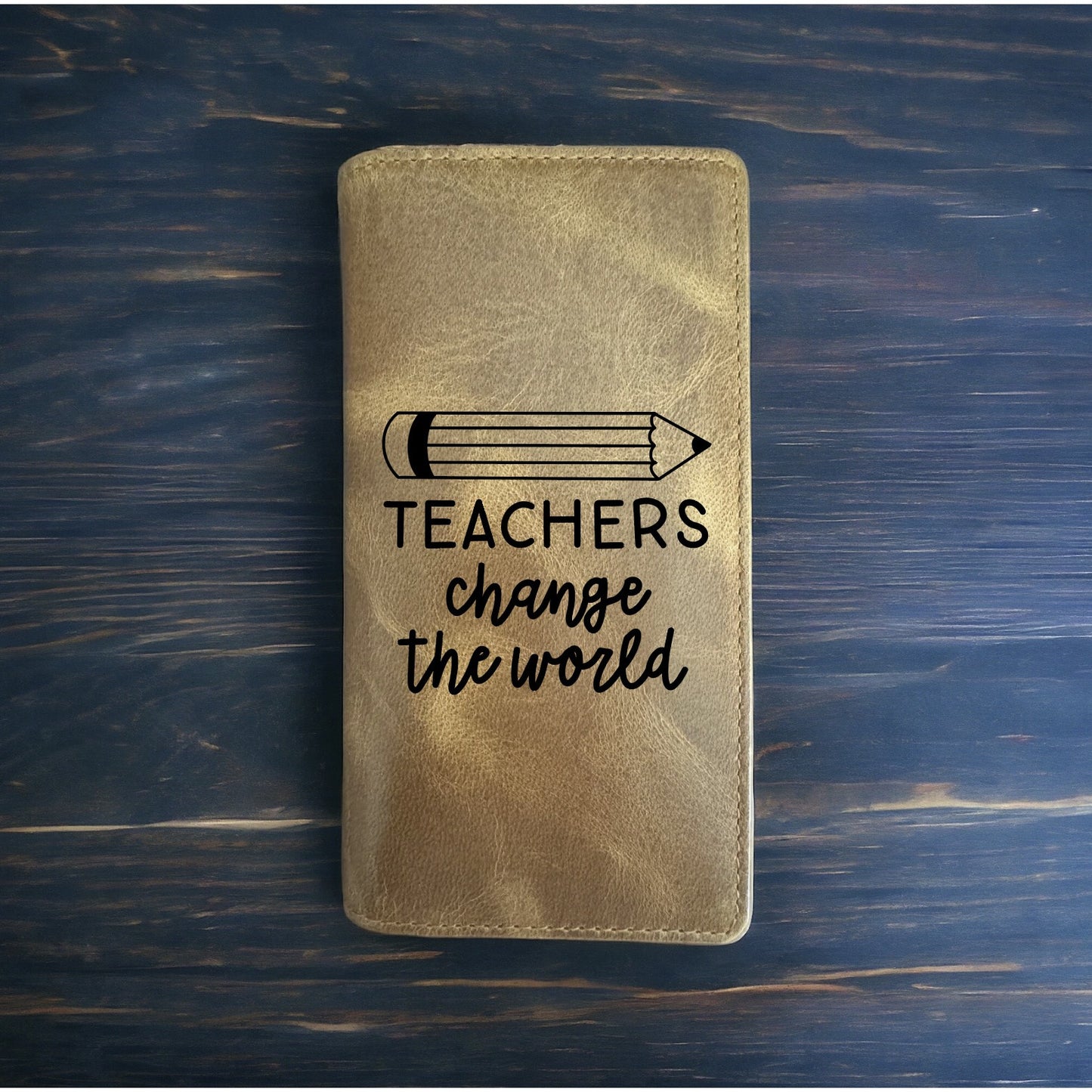 Teacher Quote Rodeo Wallet Cowboy Western Buffalo Leather Premium Gift NEW