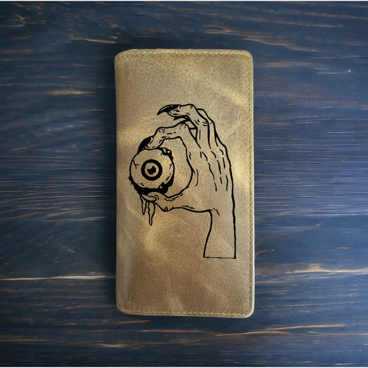 Monster Rodeo Wallet Cowboy Western Buffalo Leather Premium Eye Horror Scary NEW