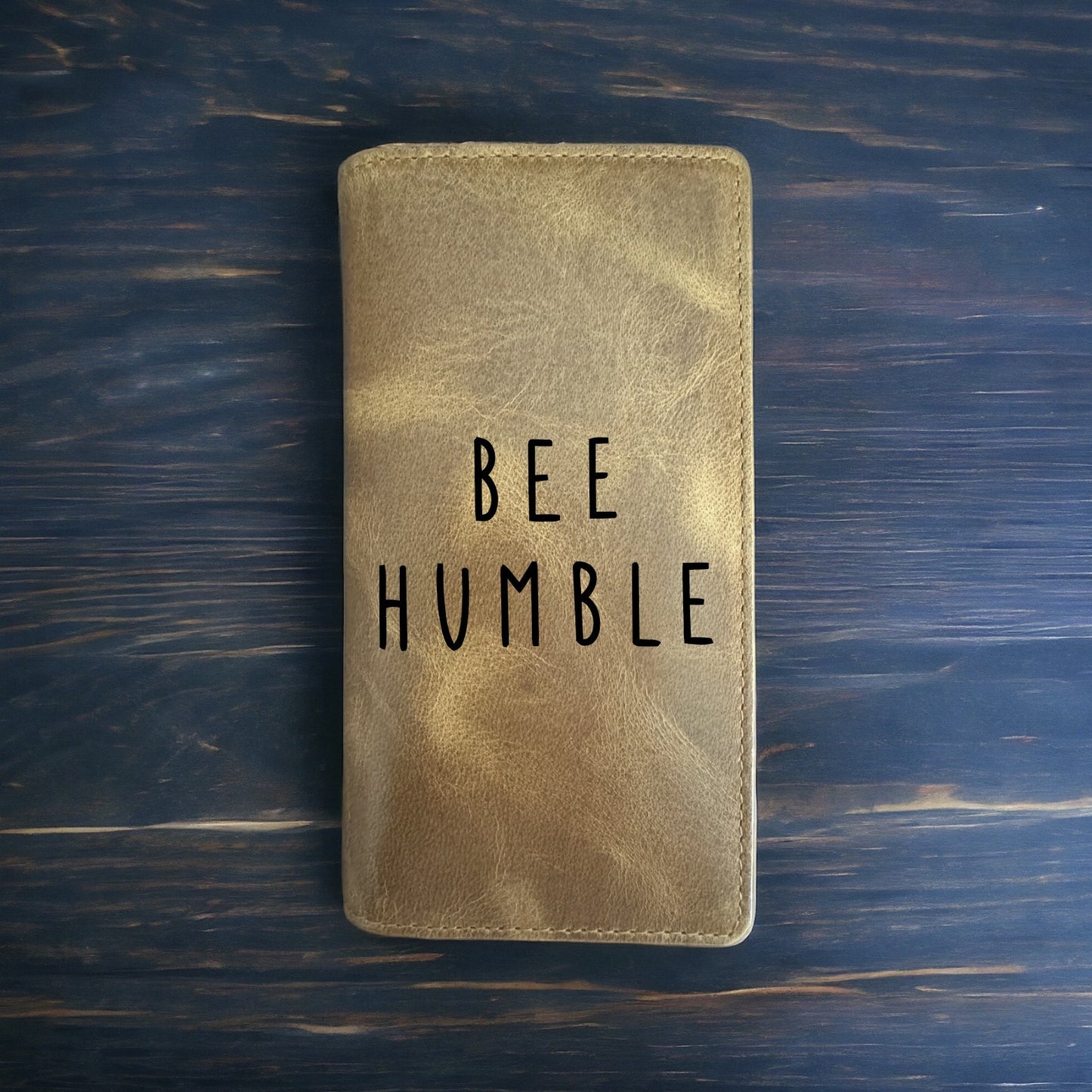 Bee Humble Rodeo Wallet Cowboy Western Buffalo Leather Premium Quote Life NEW