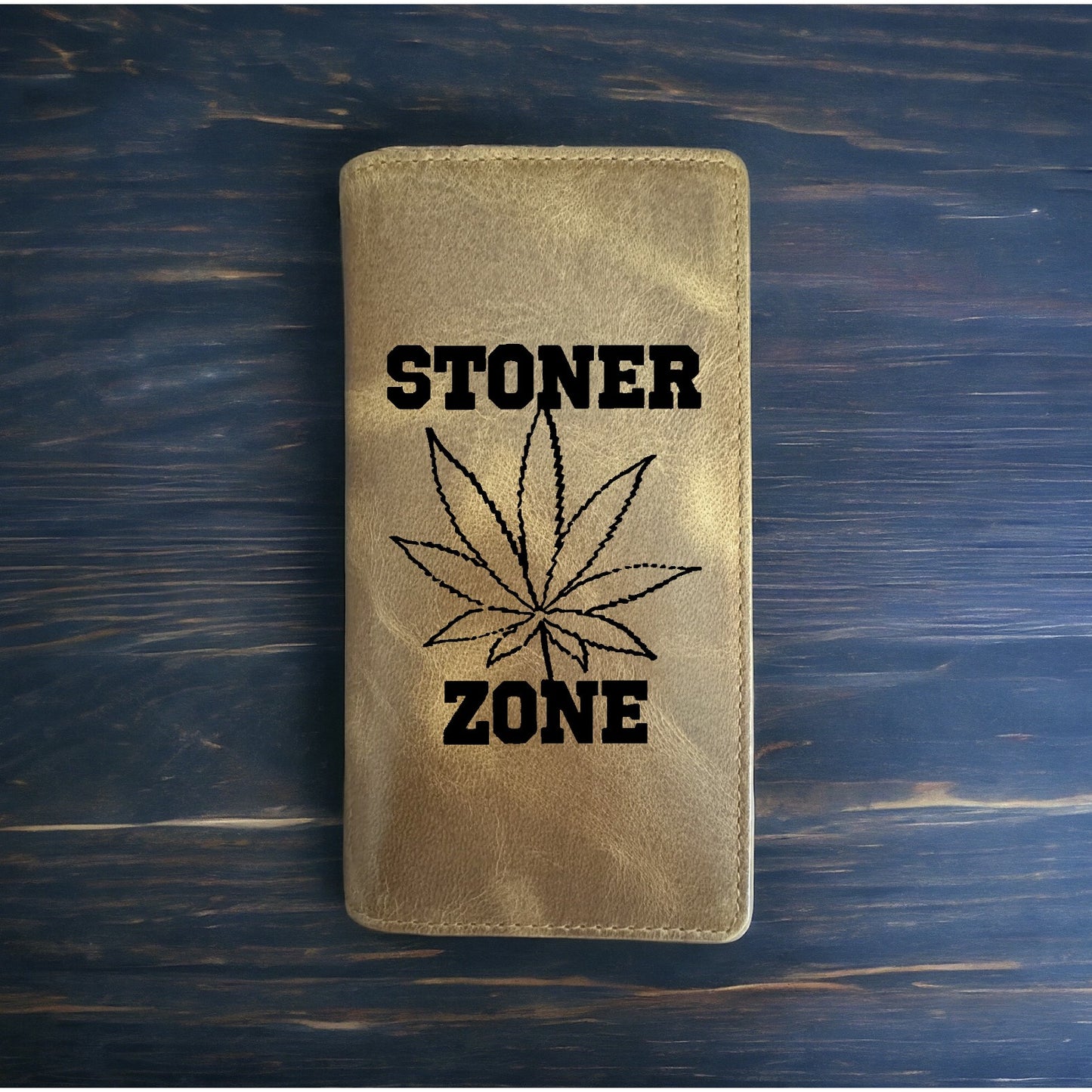 Stoner Zone Rodeo Wallet Cowboy Western Buffalo Leather Premium Weed 420 NEW