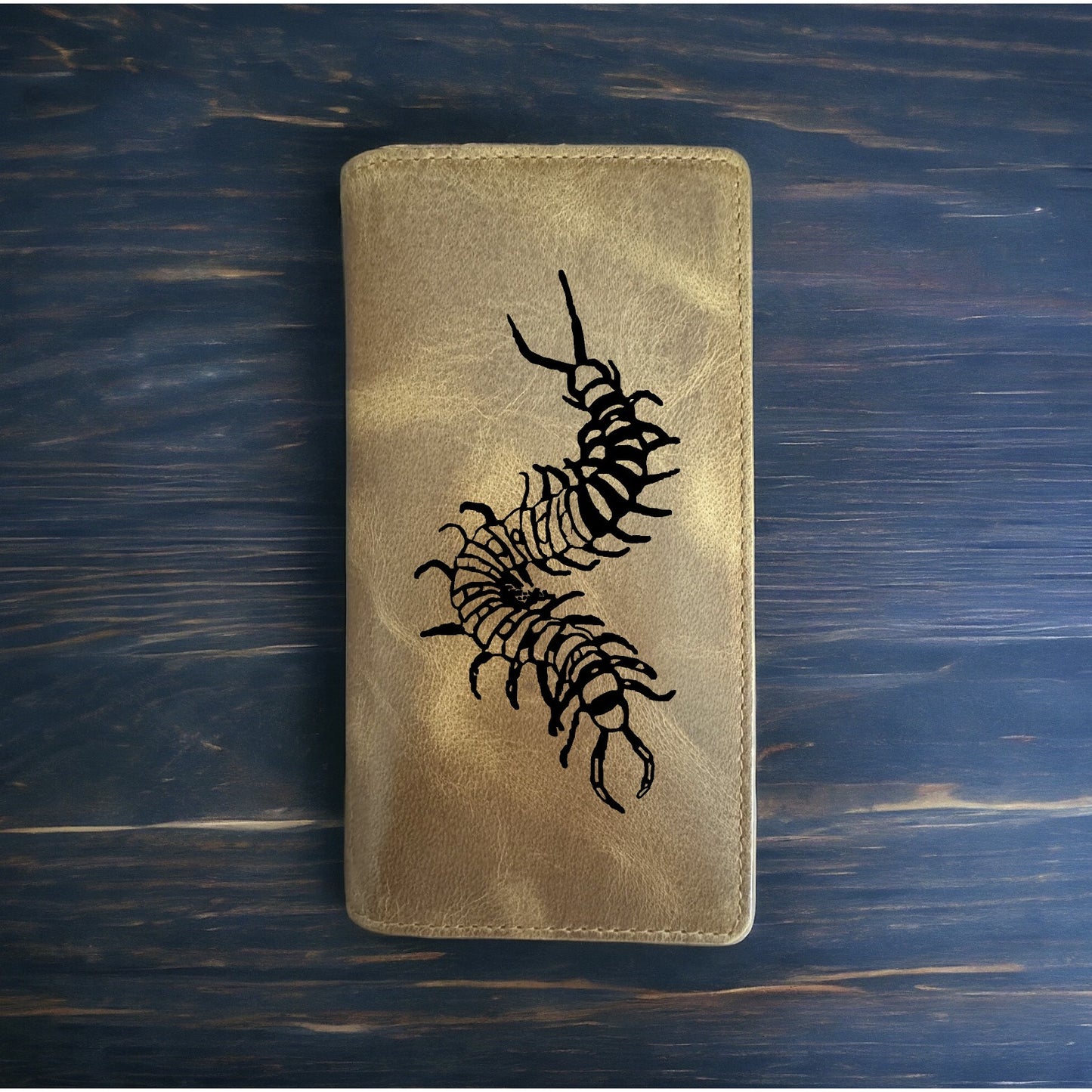 Centipede Rodeo Wallet Cowboy Western Buffalo Leather Premium Horror Scary NEW