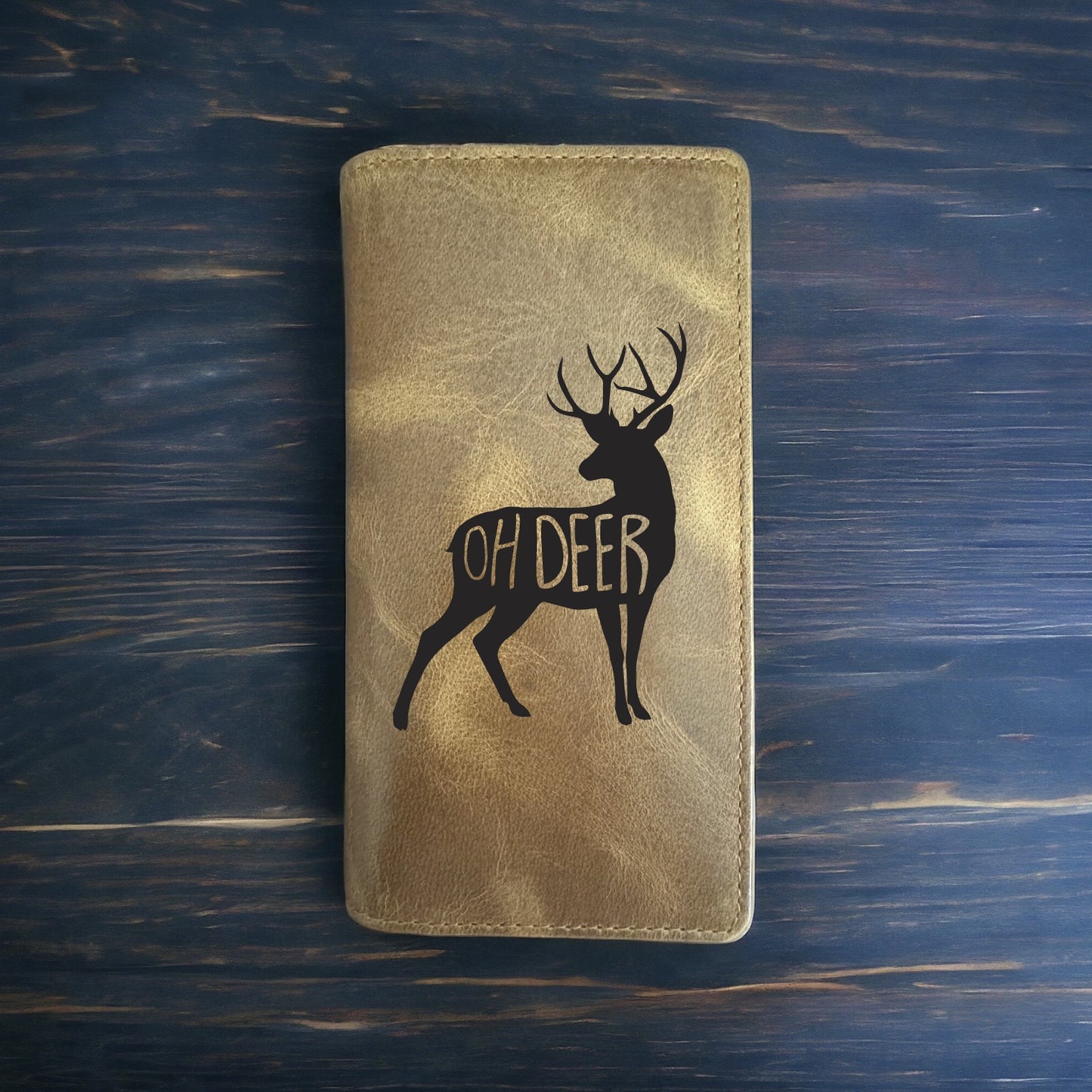 Oh Deer Rodeo Wallet Cowboy Western Buffalo Leather Premium Buck Outdoor NEW