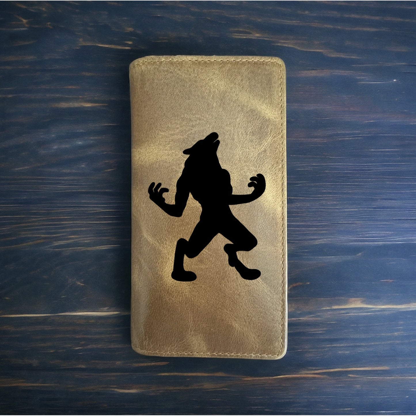 Werewolf Rodeo Wallet Cowboy Western Buffalo Leather Premium Fantasy Gift NEW