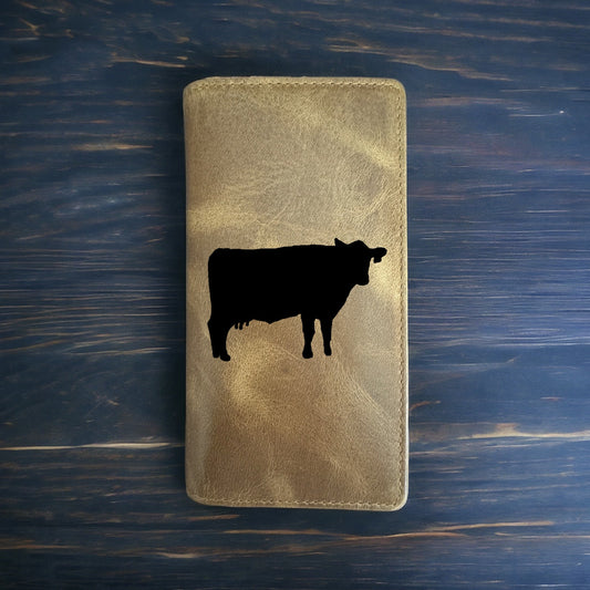 Cow Rodeo Wallet Cowboy Western Buffalo Leather Premium Cattle Farm Ranch NEW