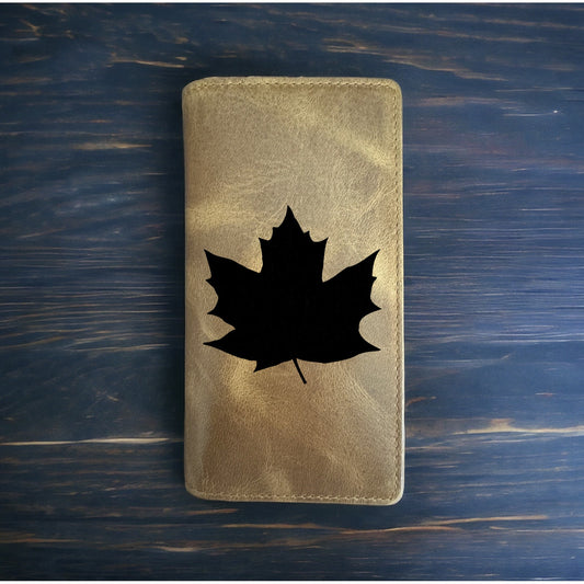 Maple Leaf Rodeo Wallet Cowboy Western Buffalo Leather Premium Tree NEW