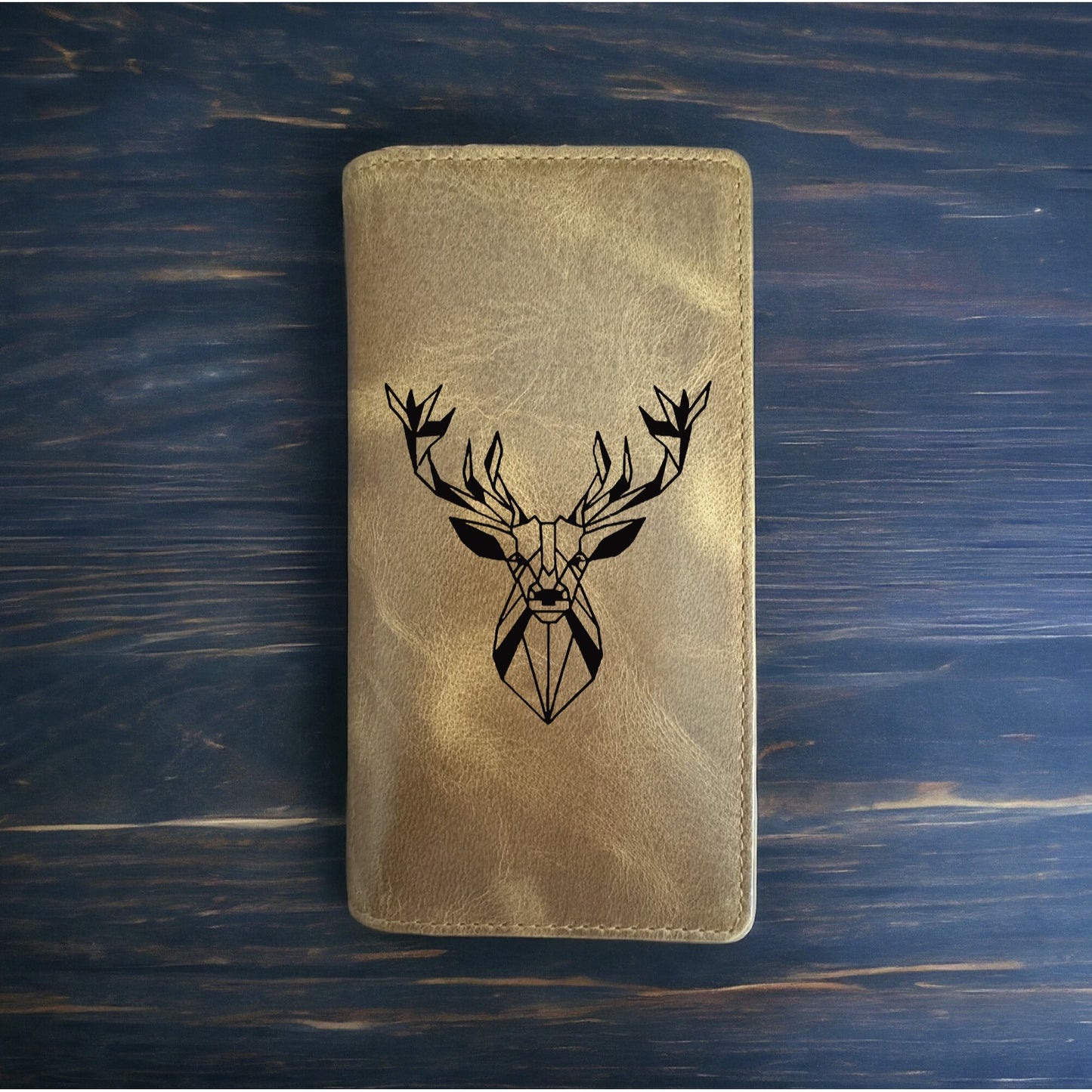 Buck Rodeo Wallet Cowboy Western Buffalo Leather Premium Geometric Deer Wild NEW