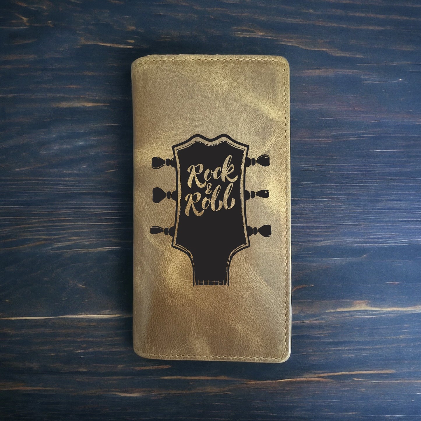 Rock & Roll Rodeo Wallet Cowboy Western Buffalo Leather Premium Guitar Band NEW