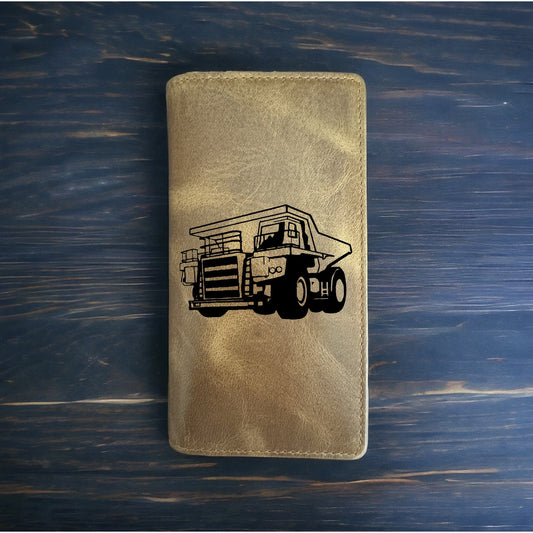 Dump Truck Rodeo Wallet Cowboy Western Buffalo Leather Premium Construction NEW