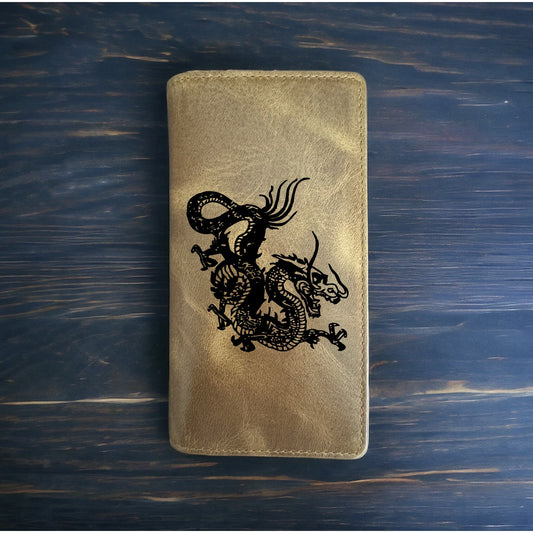 Dragon Rodeo Wallet Cowboy Western Buffalo Leather Premium Animal Wild NEW