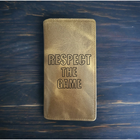 Respect The Game Rodeo Wallet Cowboy Western Buffalo Leather Premium Work NEW