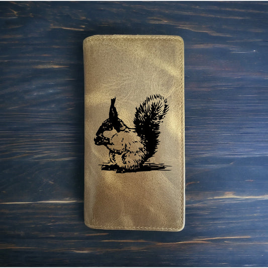 Squirrel Rodeo Wallet Cowboy Western Buffalo Leather Premium Abert's Animal NEW