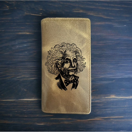 Einstein Rodeo Wallet Cowboy Western Buffalo Leather Premium Smart Brain NEW