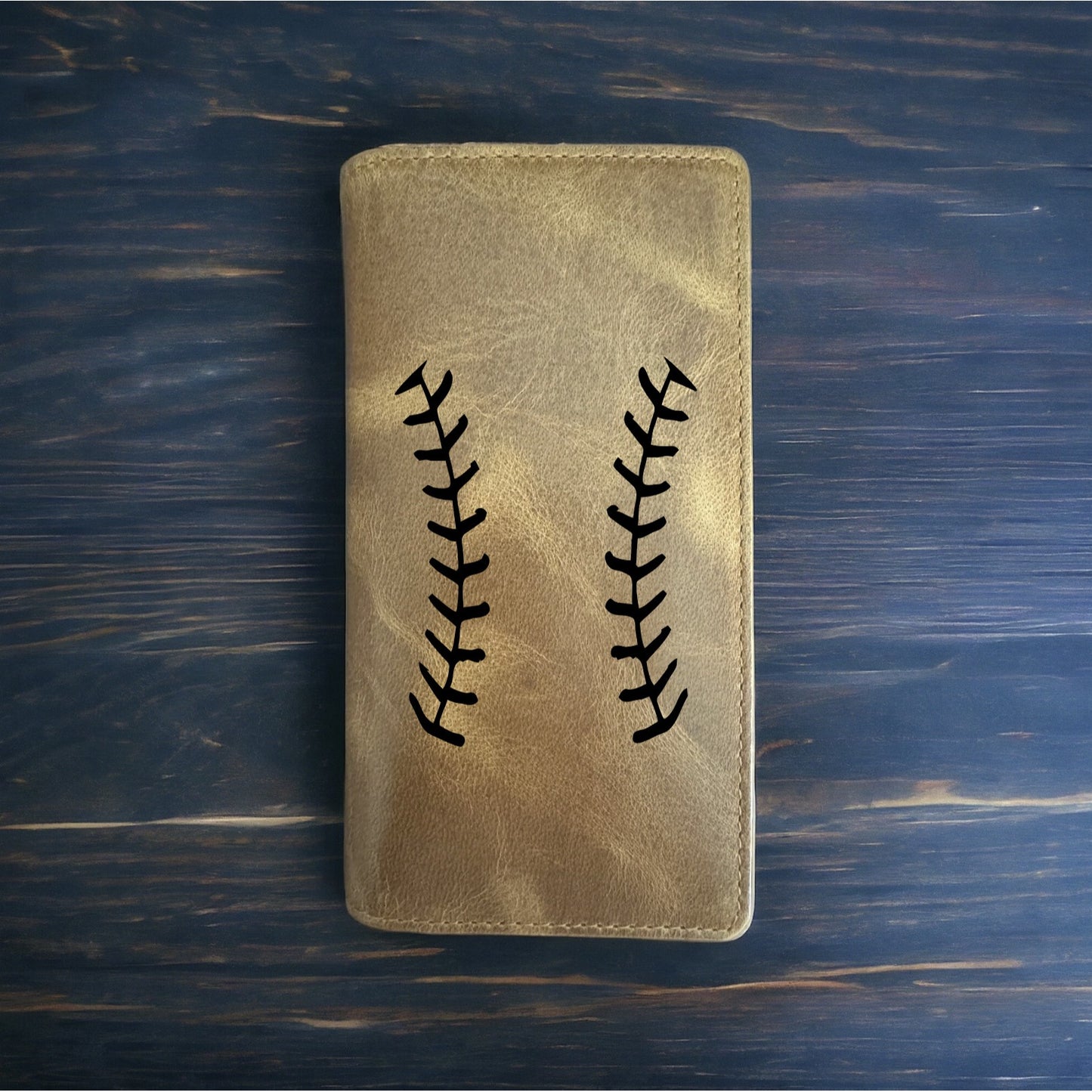 Baseball Laces Rodeo Wallet Cowboy Western Buffalo Leather Premium Sports NEW