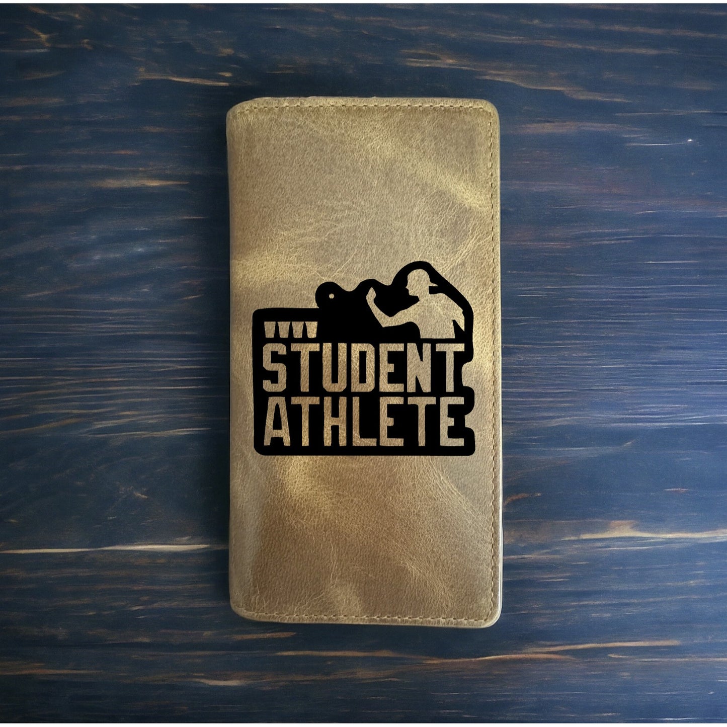 Student Athlete Rodeo Wallet Cowboy Western Buffalo Leather Premium Pong NEW